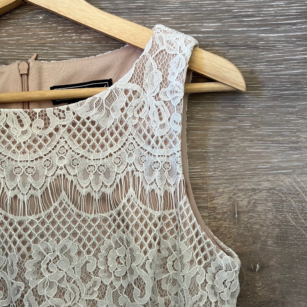 Jessica Howard Ivory Lace Overlay Sheath Dress - Picture 4 of 11